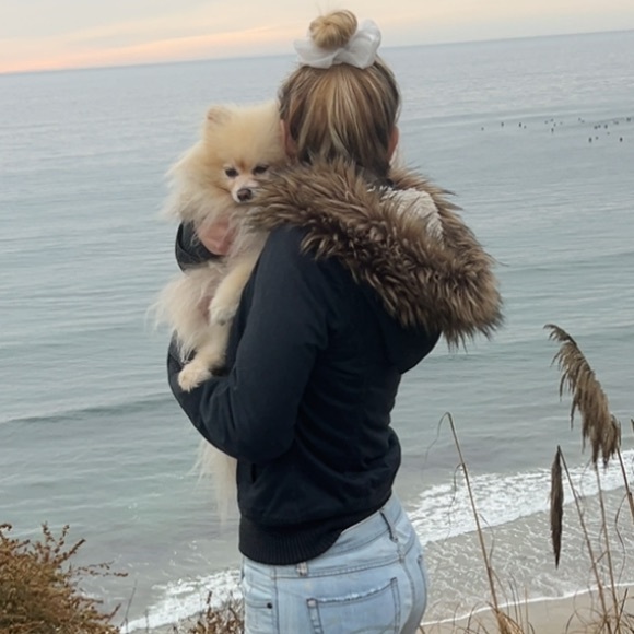 Vintage Y2K Hollister fur bomber jacket viral mean girls - Picture 11 of 11